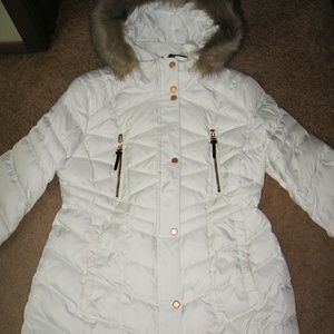 ANDREW MARC (MARC NEW YORK) WHITE DOWN WINTER COAT